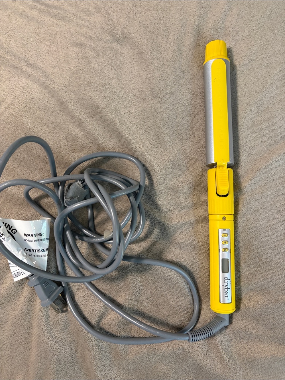 Drybar Yellow 1" Curling Wand